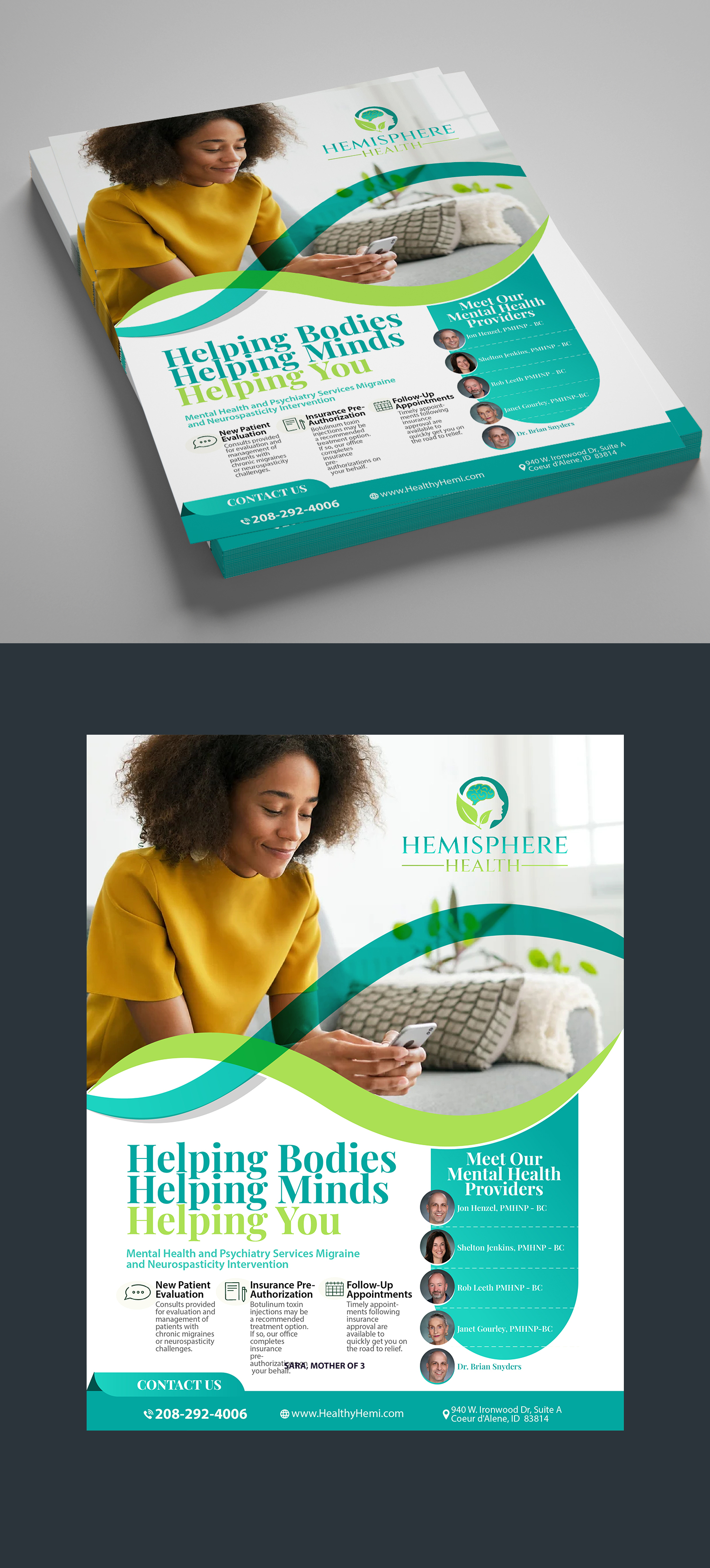Flyer Design by Hitbar for Hemisphere Health | Design #30376262