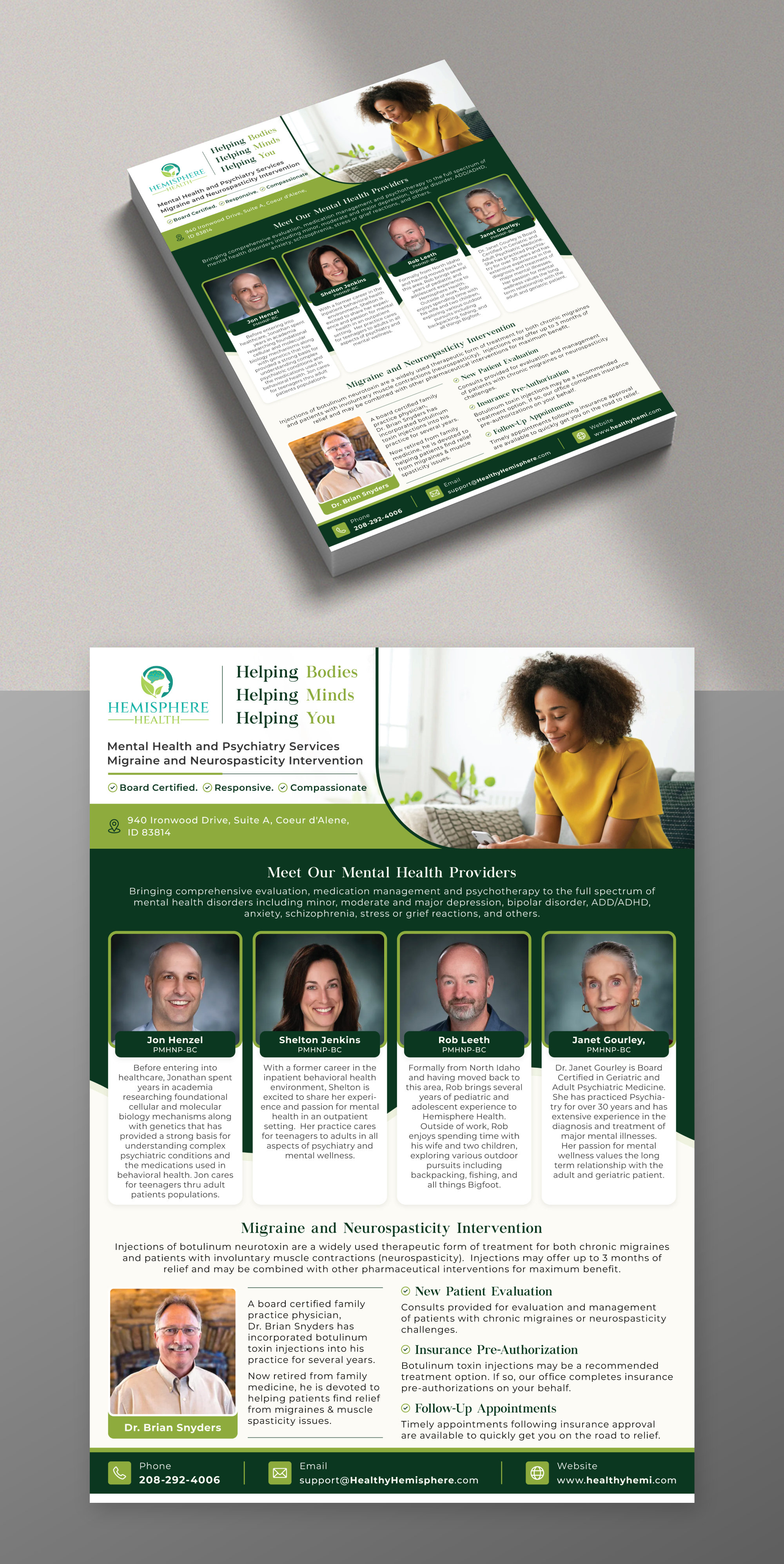 Flyer Design by KreativeMadz for Hemisphere Health | Design #30365485