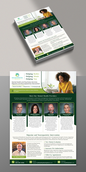 Flyer Design by KreativeMadz for Hemisphere Health | Design: #30365485