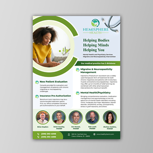 Flyer Design by KreativeMadz for Hemisphere Health | Design: #30365863