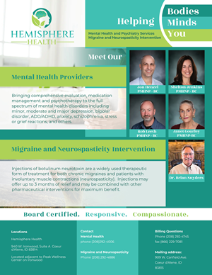 Flyer Design by Vasil Ivanov for Hemisphere Health | Design: #30363309