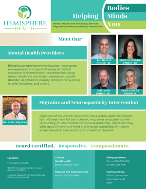 Flyer Design by Vasil Ivanov for Hemisphere Health | Design: #30368025