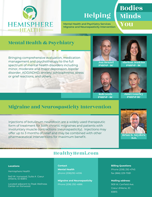 Flyer Design by Vasil Ivanov for Hemisphere Health | Design: #30381232