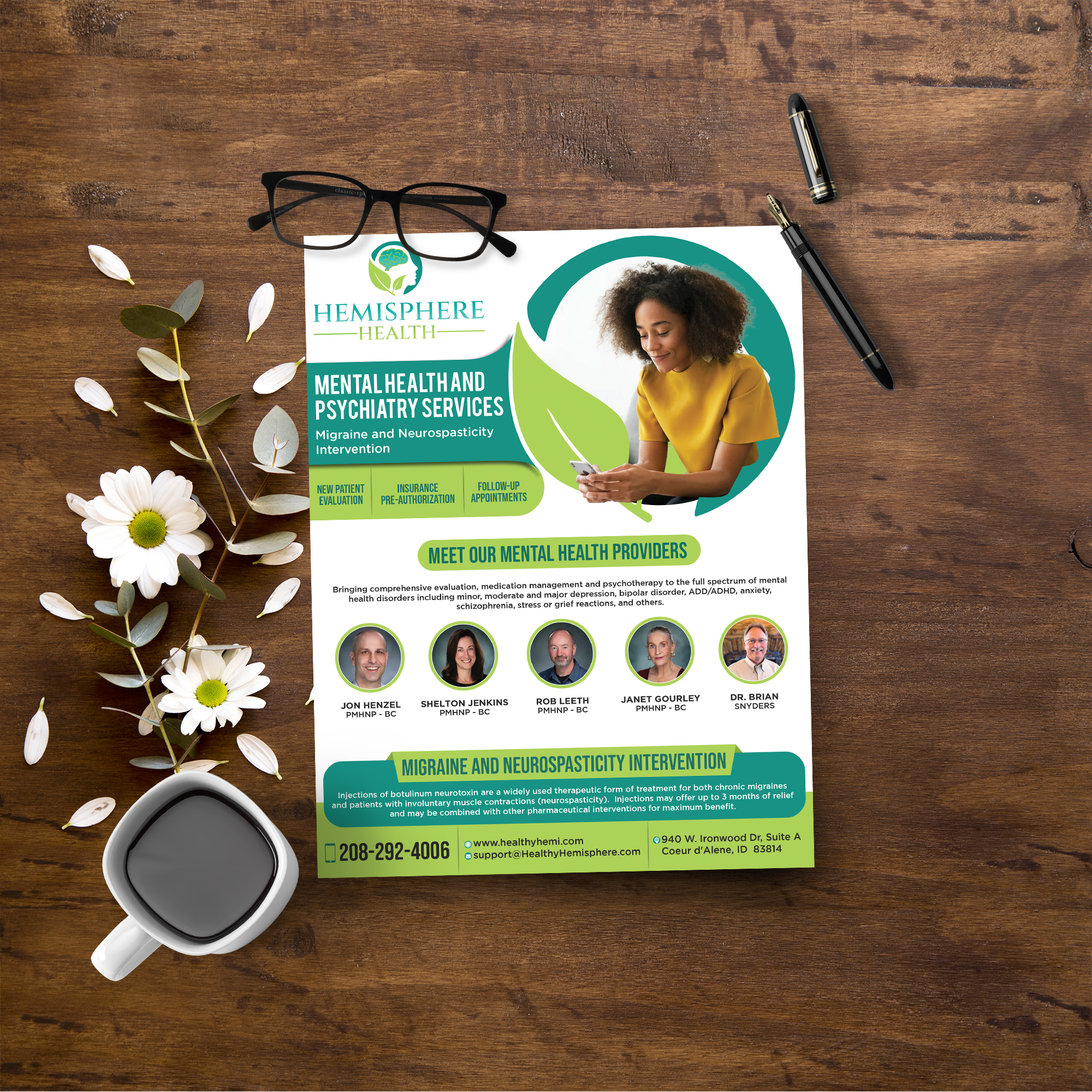 Flyer Design by Sun Creative for Hemisphere Health | Design #30371354