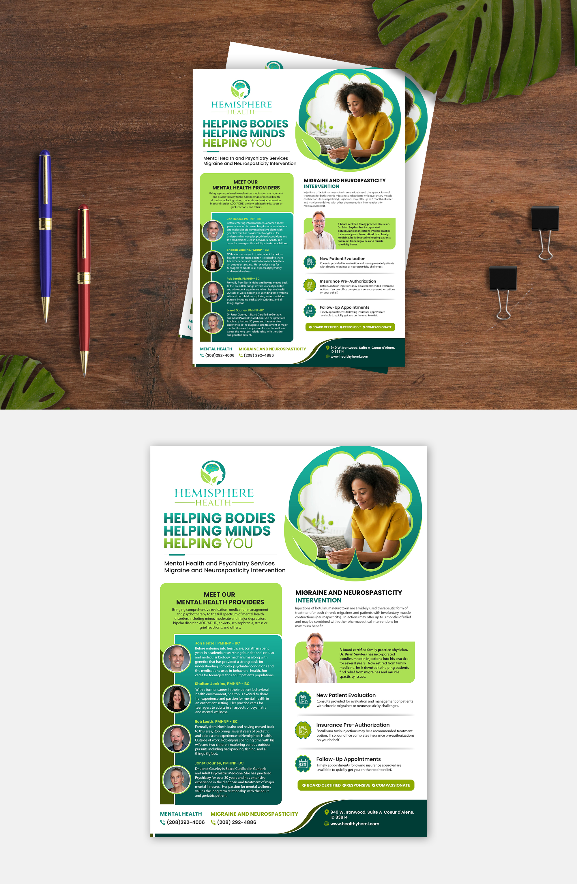 Flyer Design by debdesign for Hemisphere Health | Design #30366277