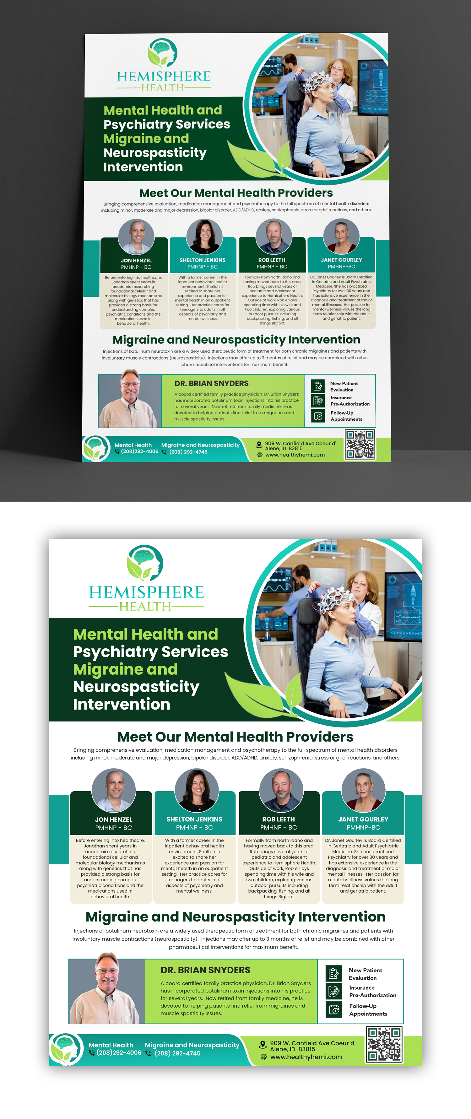 Flyer Design by debdesign for Hemisphere Health | Design #30366337