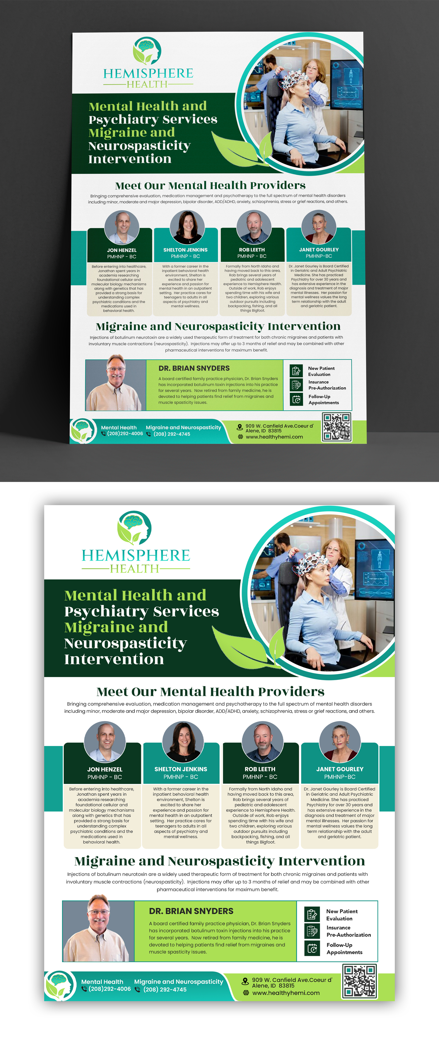 Flyer Design by debdesign for Hemisphere Health | Design #30366338