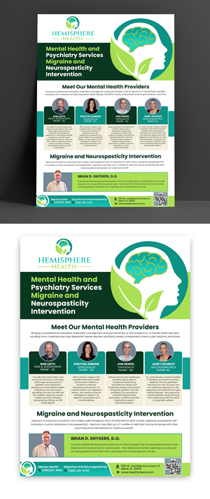 Flyer Design by debdesign for Hemisphere Health | Design: #30380193