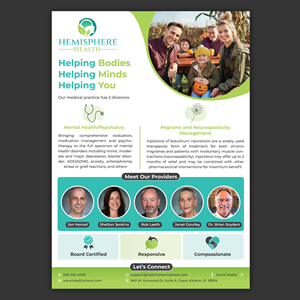 Flyer Design by Bidita Saha for Hemisphere Health | Design: #30365152