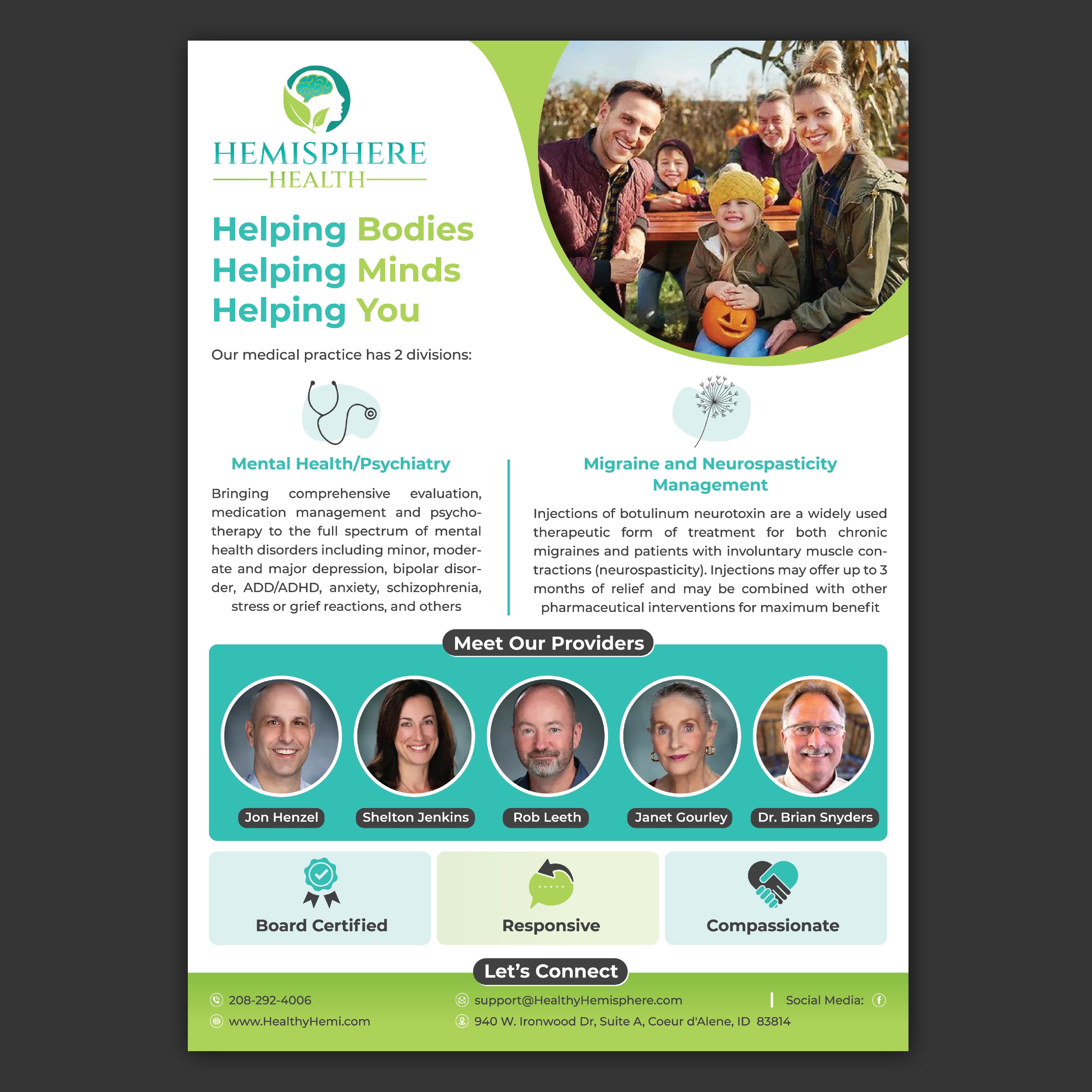 Flyer Design by Bidita Saha for Hemisphere Health | Design #30365161