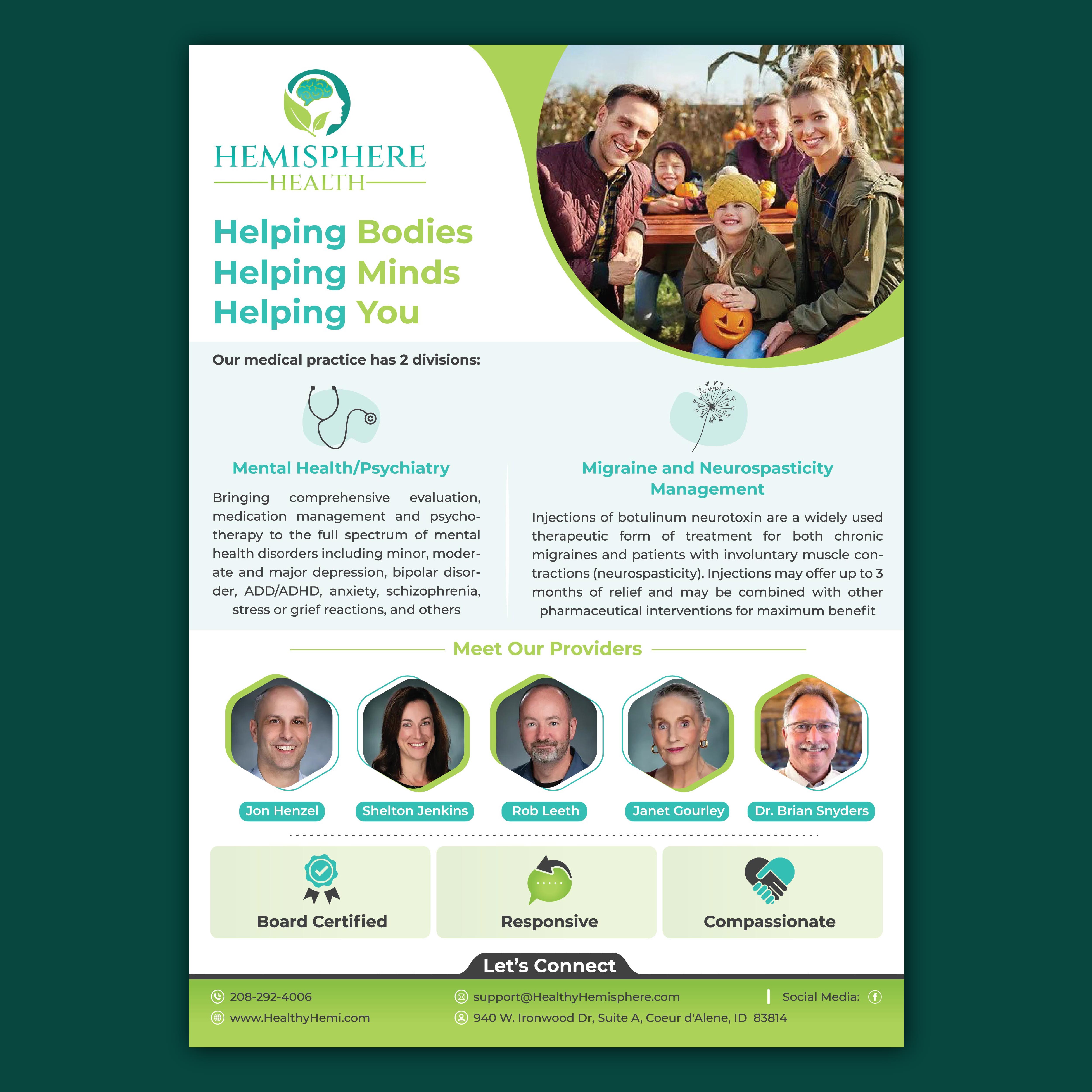 Flyer Design by Bidita Saha for Hemisphere Health | Design #30376431