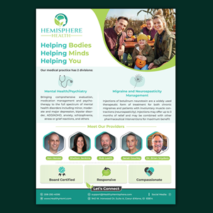 Flyer Design by Bidita Saha for Hemisphere Health | Design: #30376437