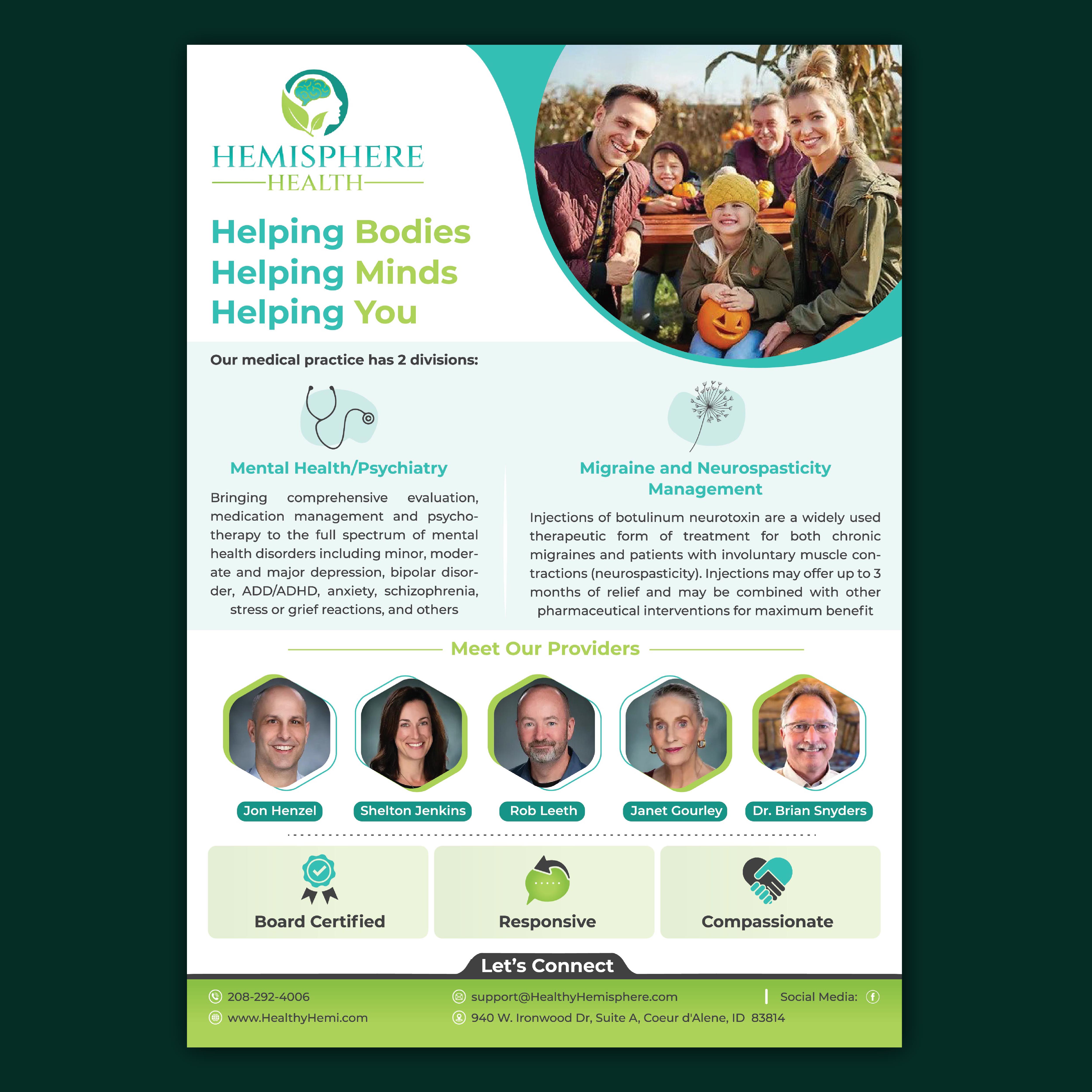 Flyer Design by Bidita Saha for Hemisphere Health | Design #30376439