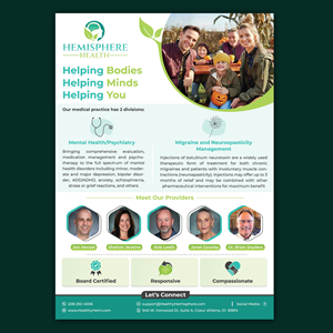 Flyer Design by Bidita Saha for Hemisphere Health | Design: #30376607