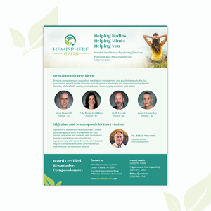 Flyer Design by fernandasuzk for Hemisphere Health | Design: #30391367