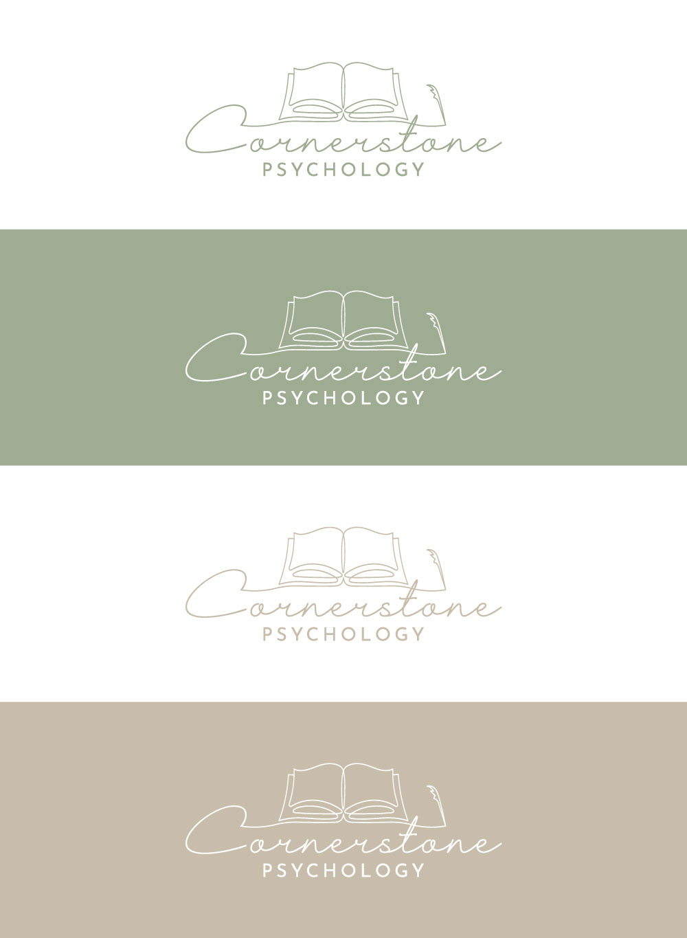Logo Design by Daisy Graphics for Cornerstone Psychology | Design #30449359