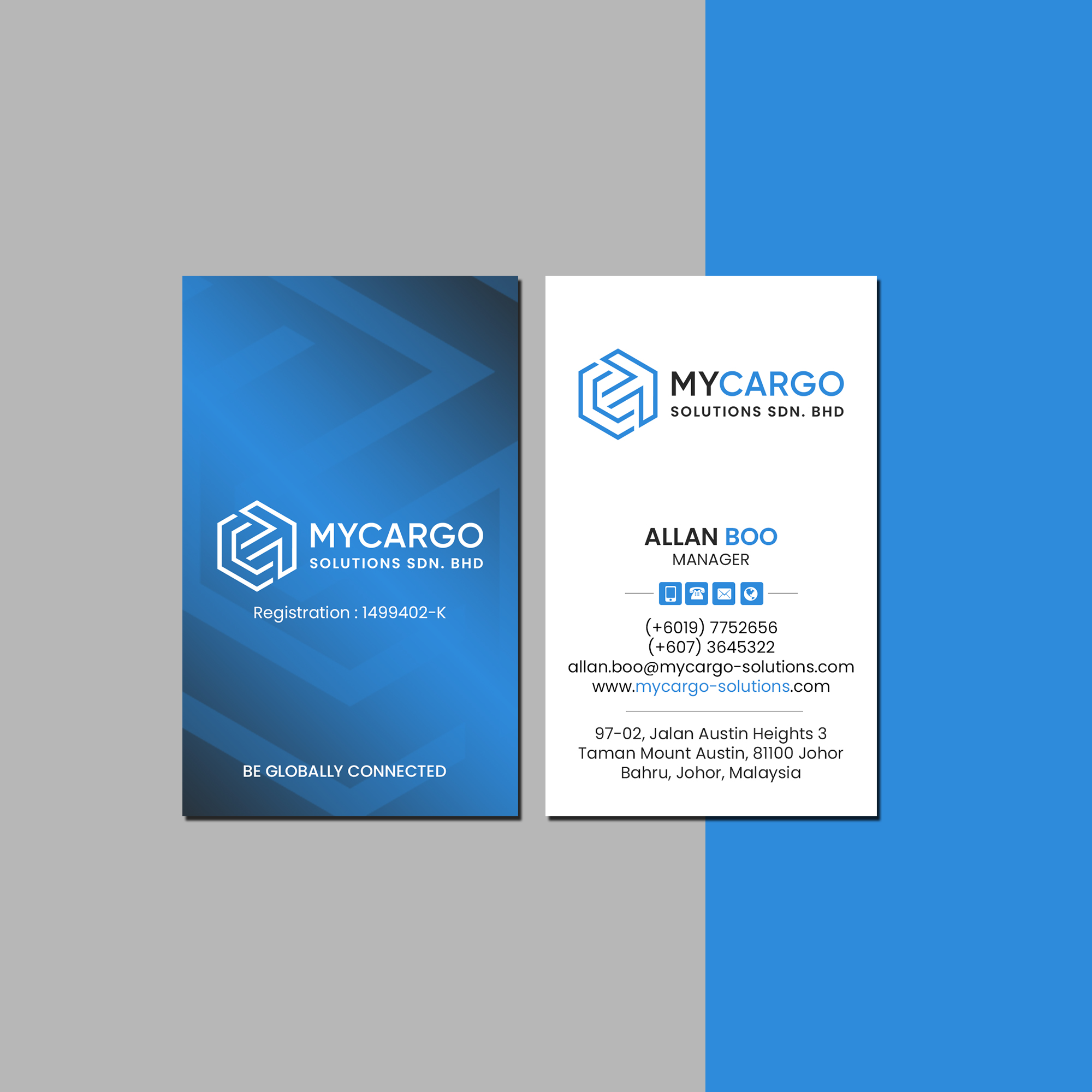 Stationery Design by Creations Box 2015 for Bridgelink Logistics Sdn Bhd | Design #30390512