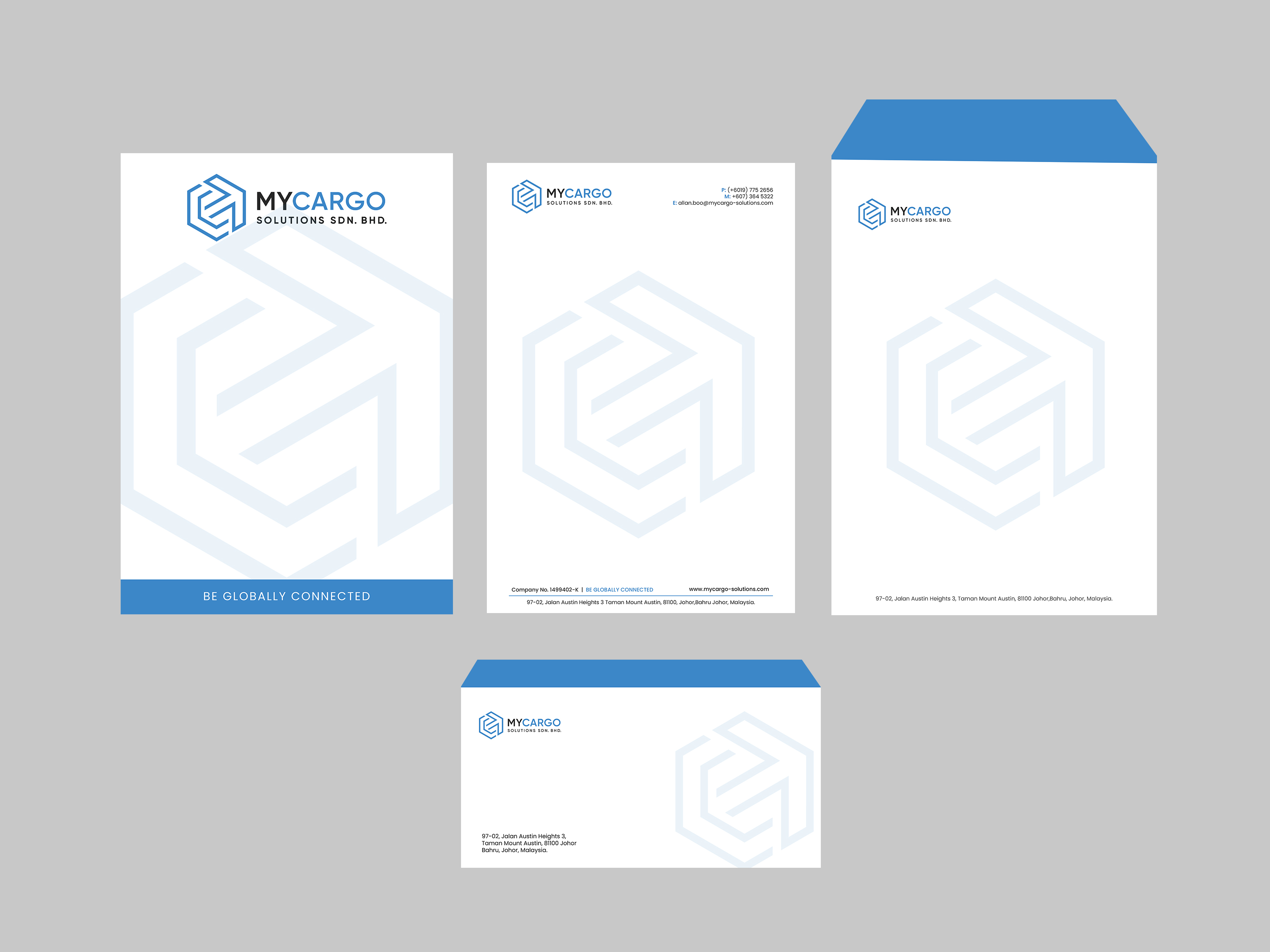 Stationery Design by Creations Box 2015 for Bridgelink Logistics Sdn Bhd | Design #30548457