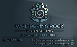 Whispering Rock Counseling business cards