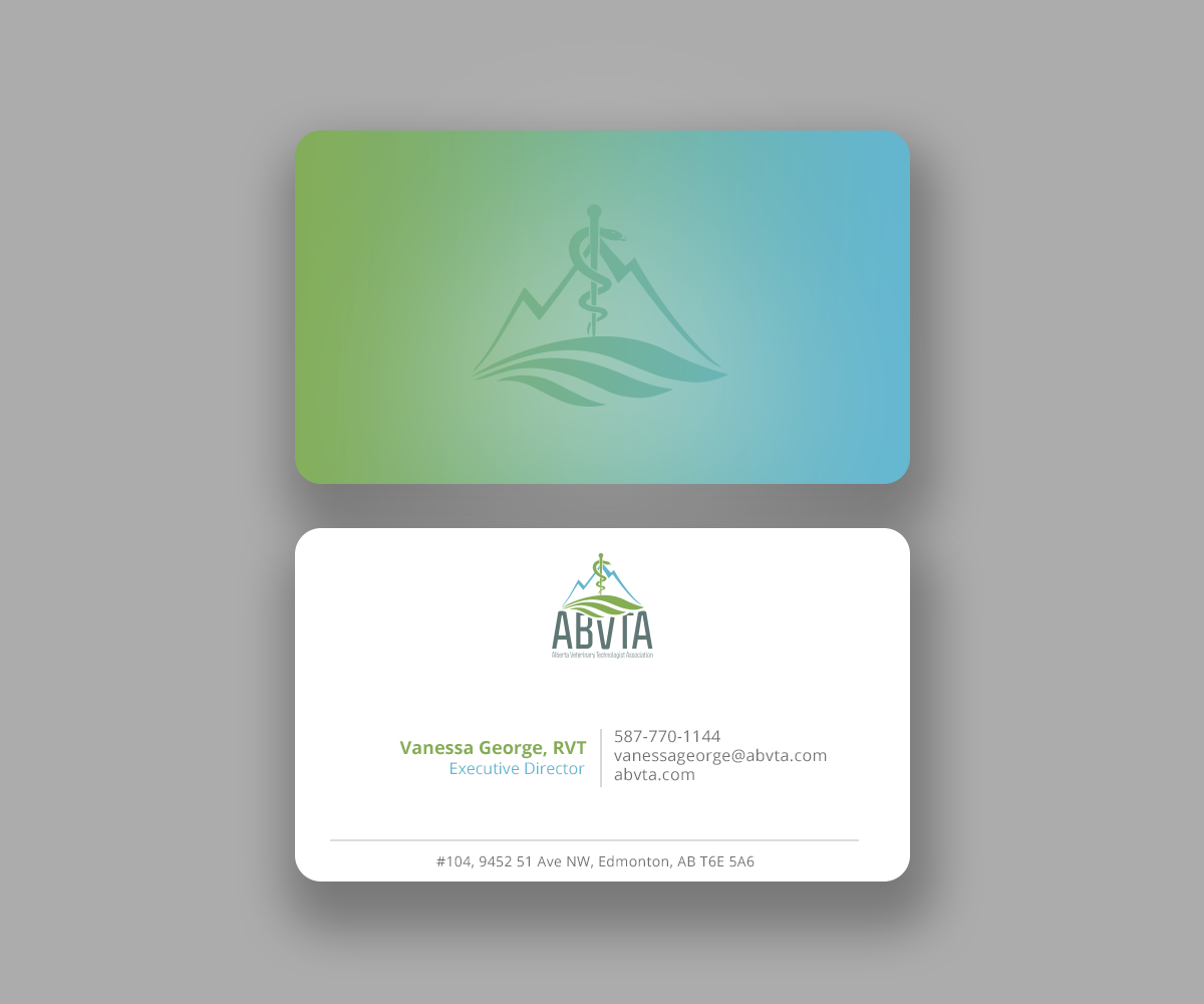 Design de Carte de Visite par Andrés Sebastián pour Alberta Veterinary Technologist Association | Design #30373095