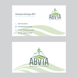 Design de Carte de Visite par logodezyn 2 pour Alberta Veterinary Technologist Association | Design : #30394262