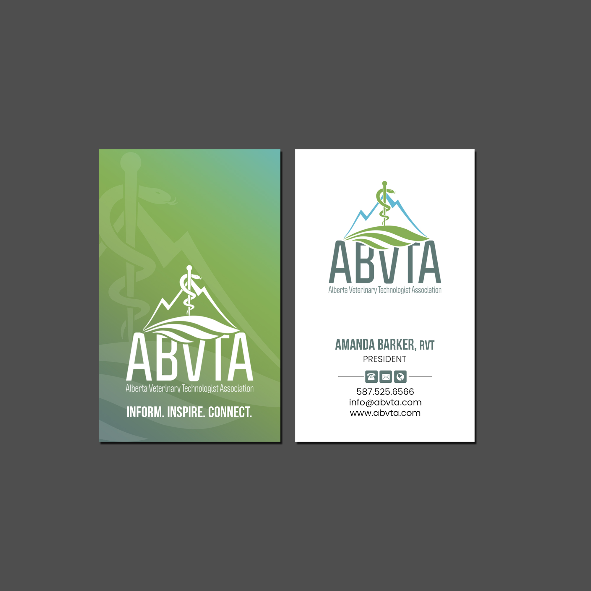 Diseño de Tarjeta de Presentación por Creations Box 2015 para Alberta Veterinary Technologist Association | Diseño #30377443