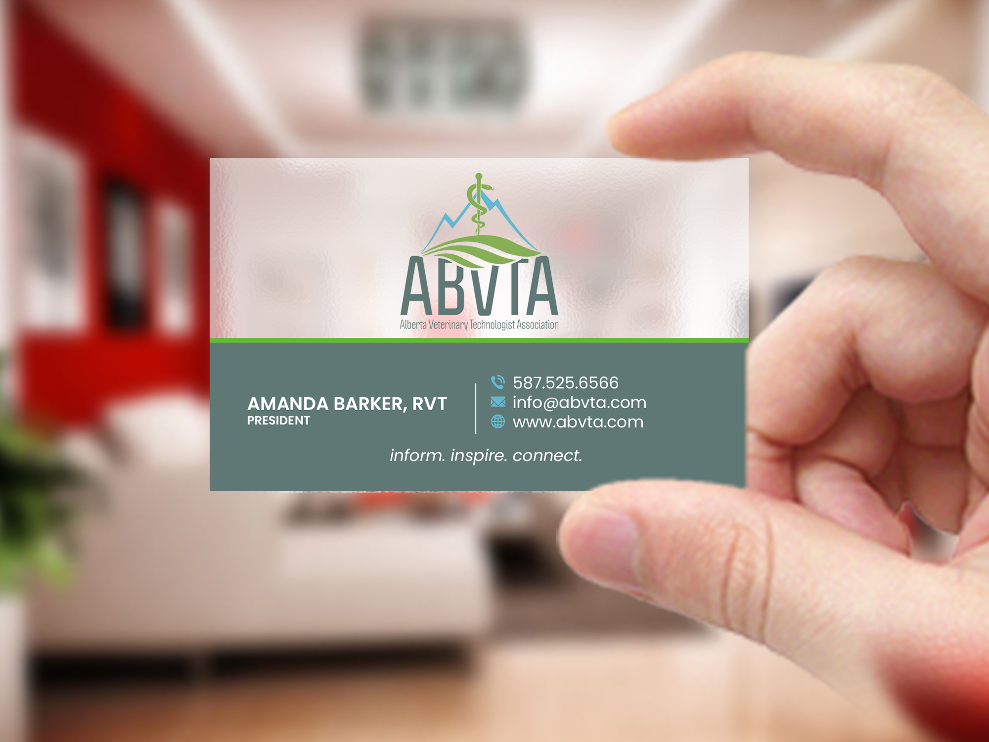 Diseño de Tarjeta de Presentación por Creations Box 2015 para Alberta Veterinary Technologist Association | Diseño #30385669