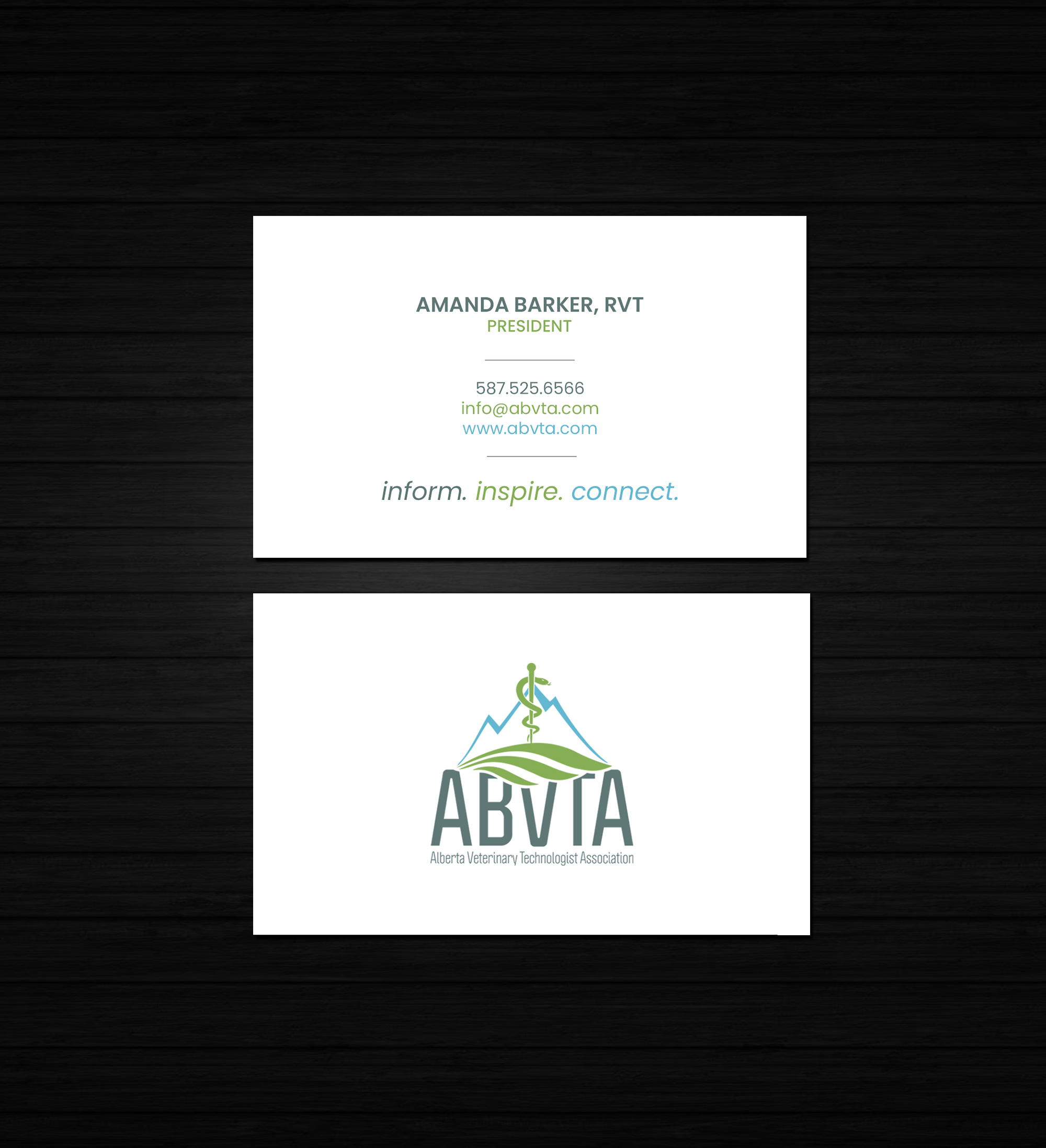 Diseño de Tarjeta de Presentación por Creations Box 2015 para Alberta Veterinary Technologist Association | Diseño #30391475