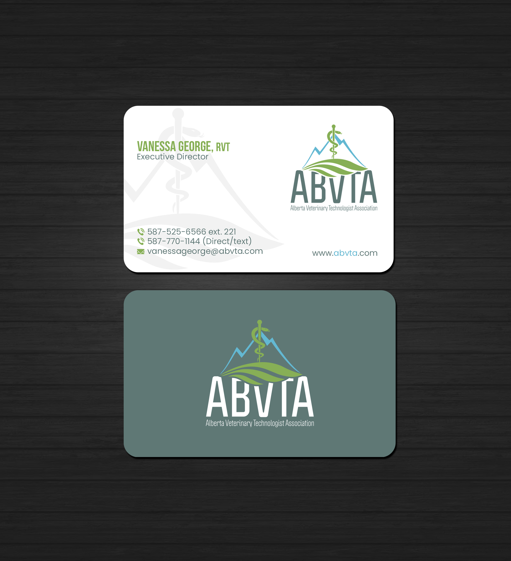 Business Card Design by Creations Box 2015 for Alberta Veterinary Technologist Association | Design #30519296