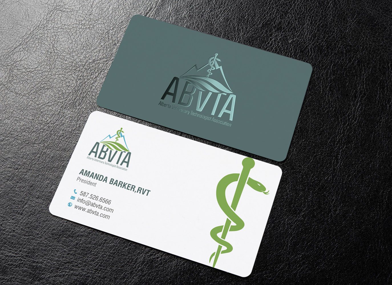 Design de Carte de Visite par chandrayaan.creative pour Alberta Veterinary Technologist Association | Design #30370657