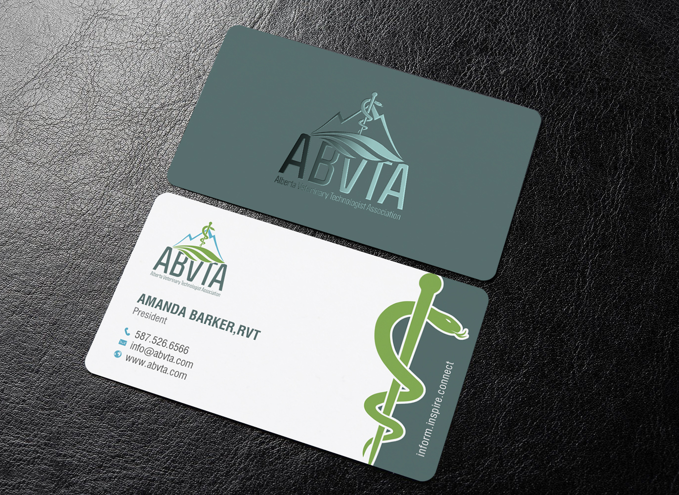 Design de Carte de Visite par chandrayaan.creative pour Alberta Veterinary Technologist Association | Design #30370712