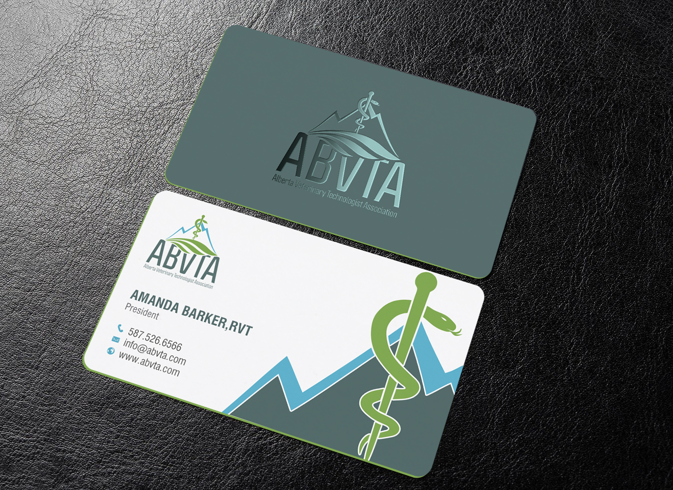 Business Card Design by chandrayaan.creative for Alberta Veterinary Technologist Association | Design #30410152