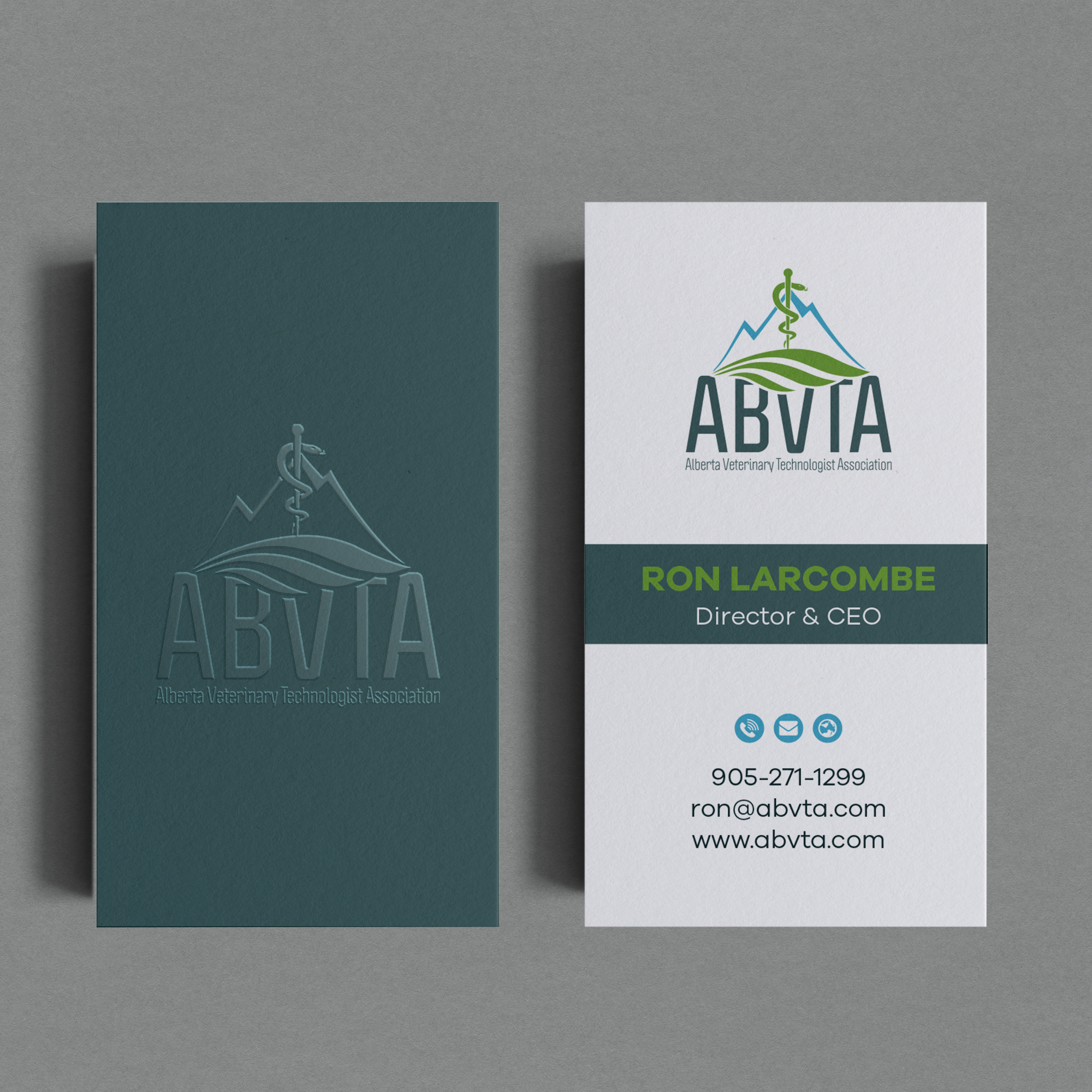 Business Card Design by Bikash Das for Alberta Veterinary Technologist Association | Design #30372597