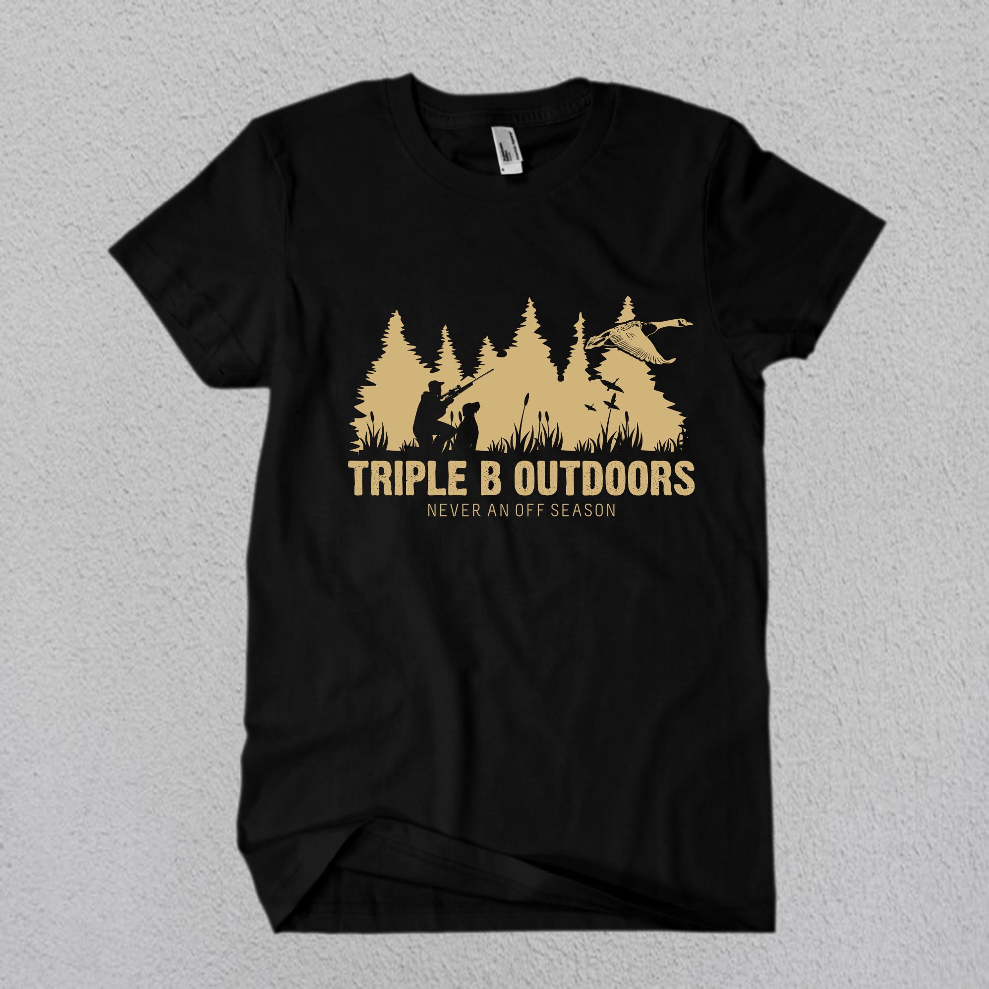 T-shirt Design by Rheanza for Bass, Bucks, And Birds | Design #30397120