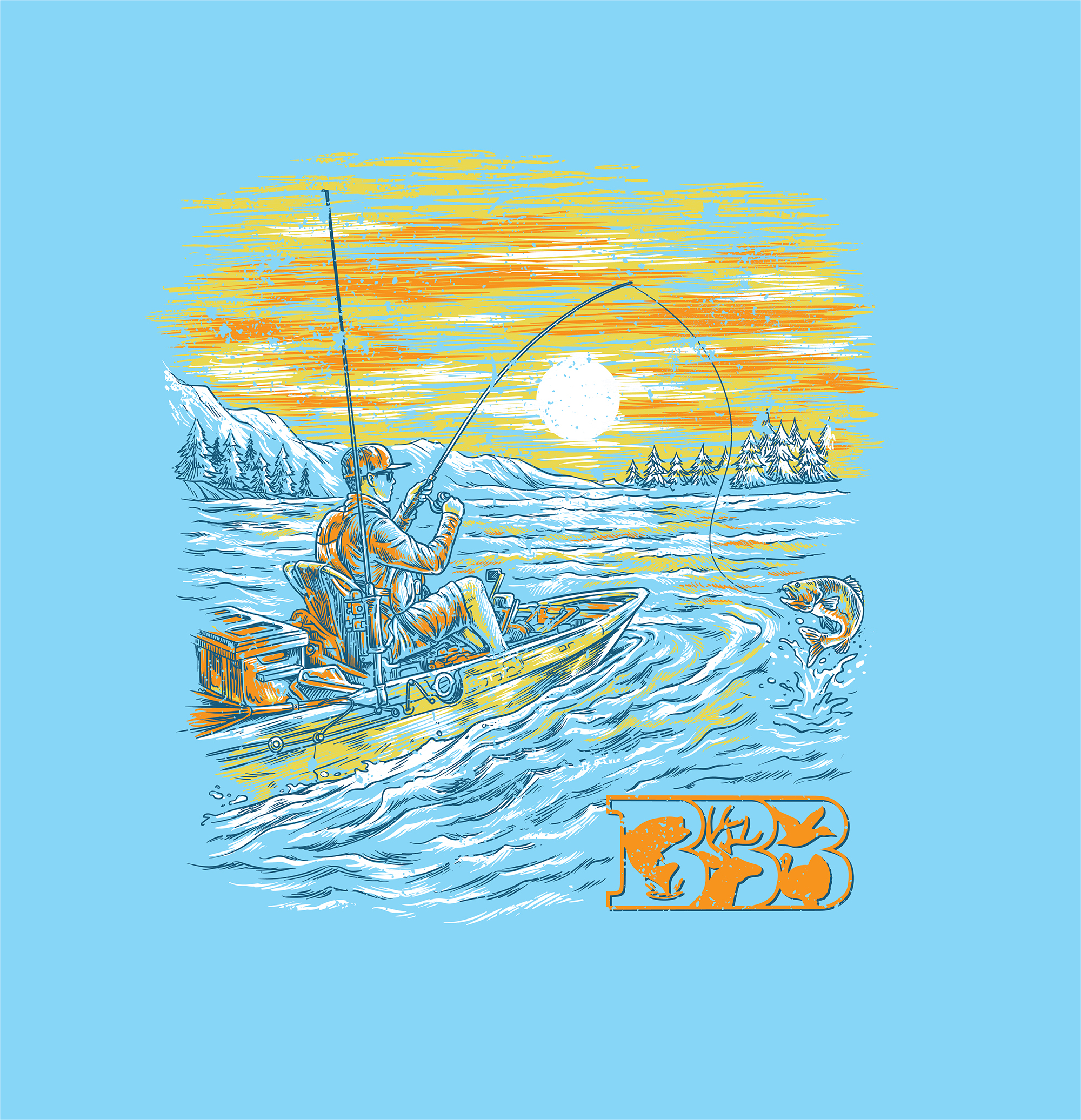 Diseño de Camiseta por SangBlater para Bass, Bucks, And Birds | Diseño: #30422324