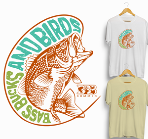 Diseño de Camiseta por iqbalyozanda para Bass, Bucks, And Birds | Diseño: #30381461
