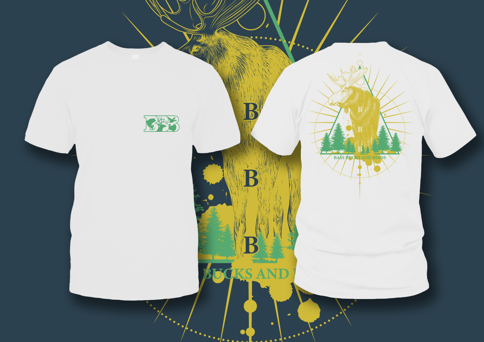 Design de T-shirt par BLESS-IDN pour Bass, Bucks, And Birds | Design #30373659
