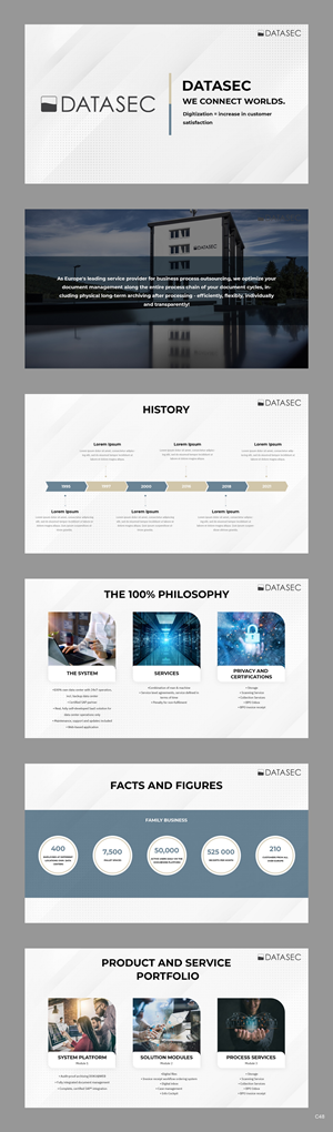 PowerPoint Design by pb for DATASEC information factory GmbH | Design: #30408522