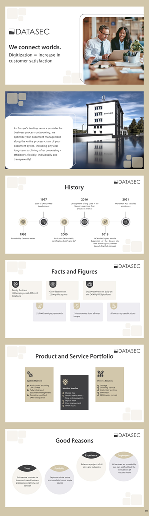 PowerPoint Design by pb for DATASEC information factory GmbH | Design: #30408524