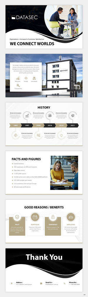 PowerPoint Design by pb for DATASEC information factory GmbH | Design: #30408532