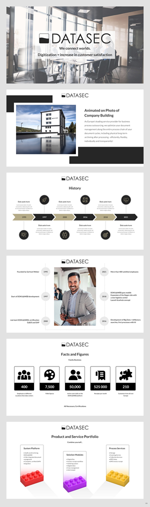 PowerPoint Design by pb for DATASEC information factory GmbH | Design: #30412244