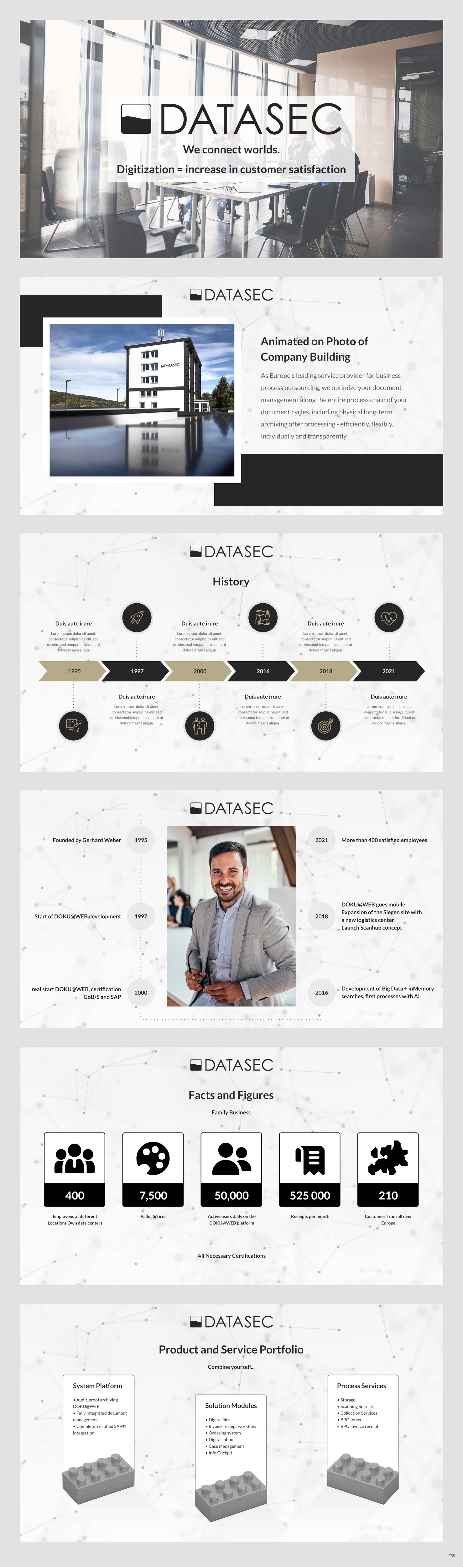 Diseño de PowerPoint por pb para DATASEC information factory GmbH | Diseño #30419268