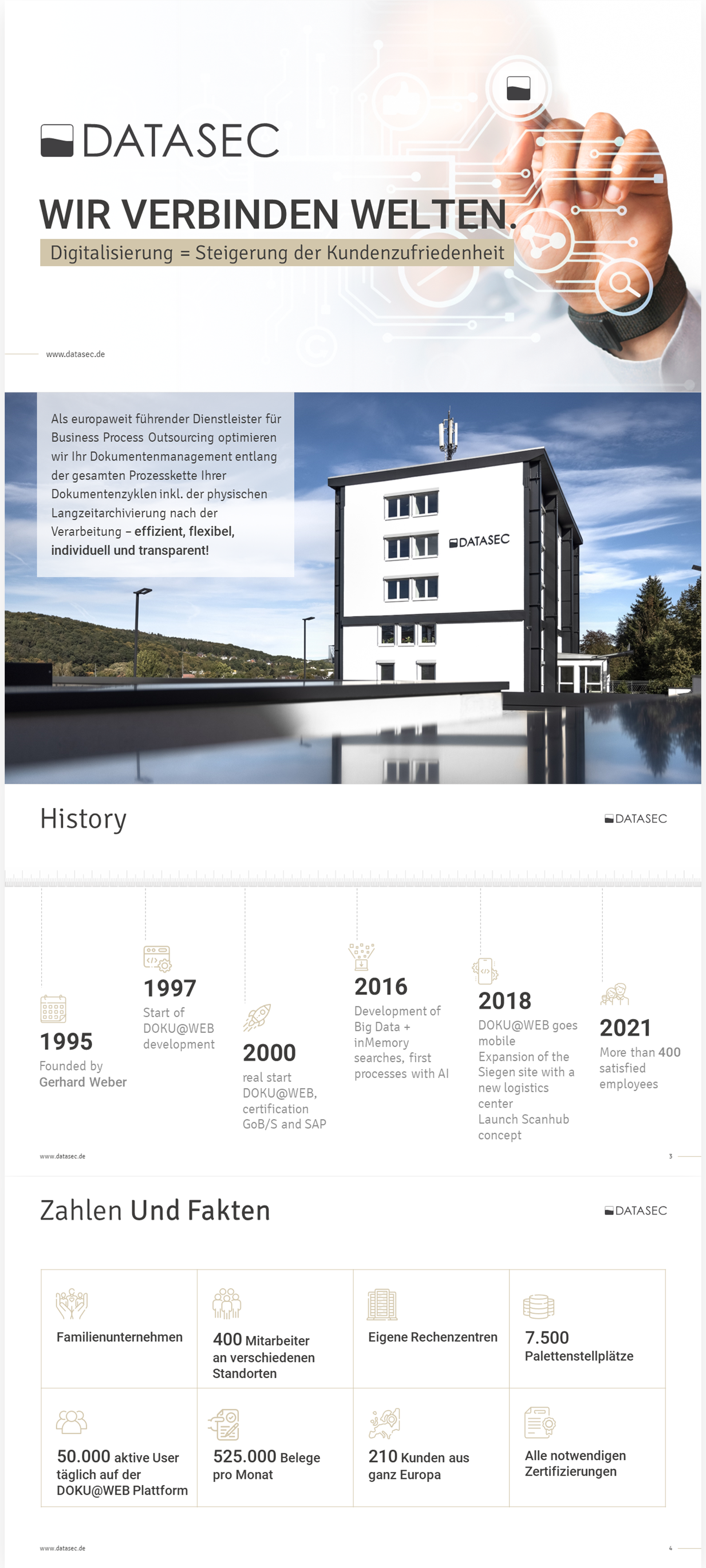 Diseño de PowerPoint por Imazing para DATASEC information factory GmbH | Diseño #30394355