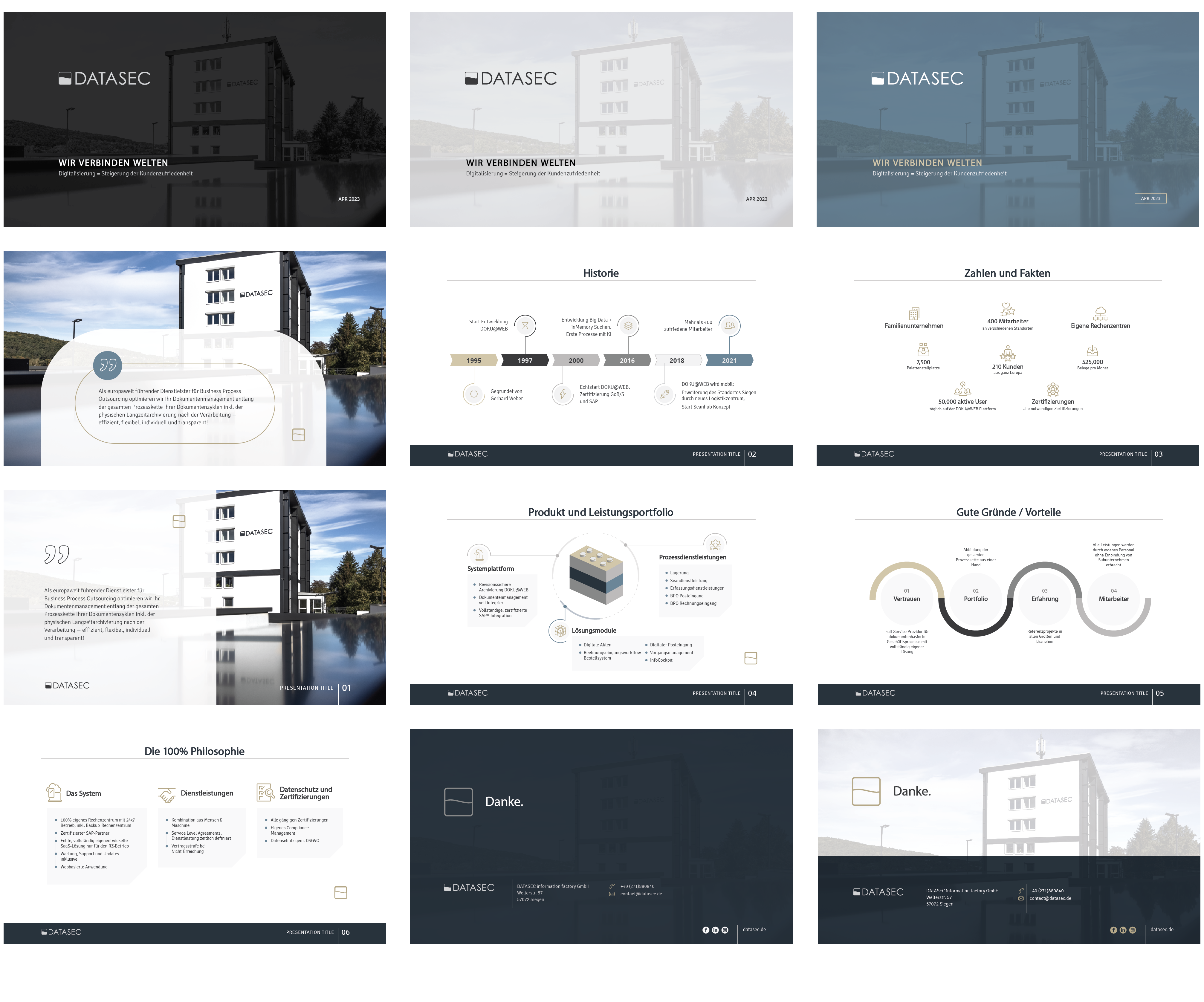 PowerPoint Design by Kelechi Design for DATASEC information factory GmbH | Design: #30420381