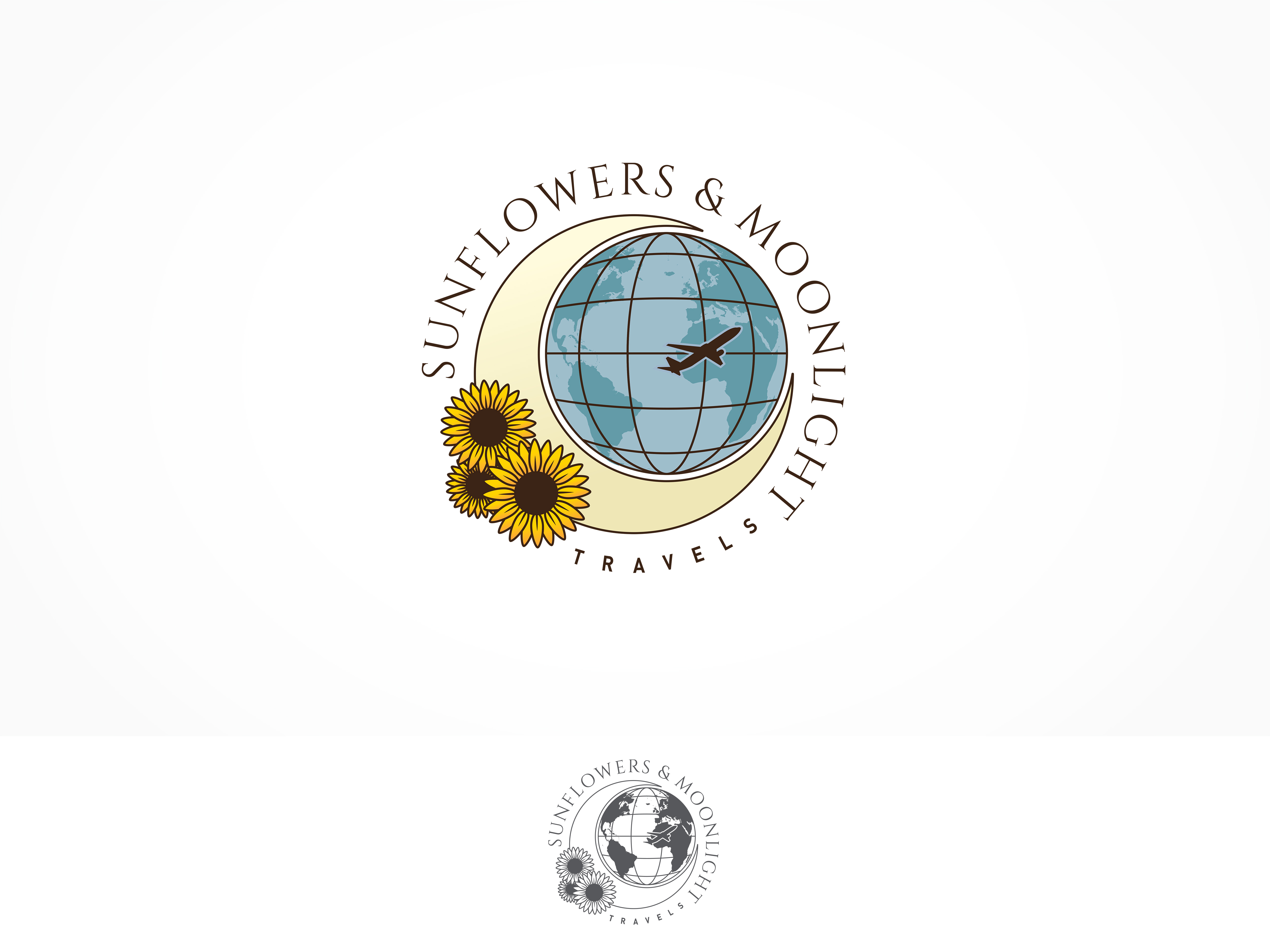 Logo Design by ArtTank for Sunflowers and Moonlight Travels | Design #30378909