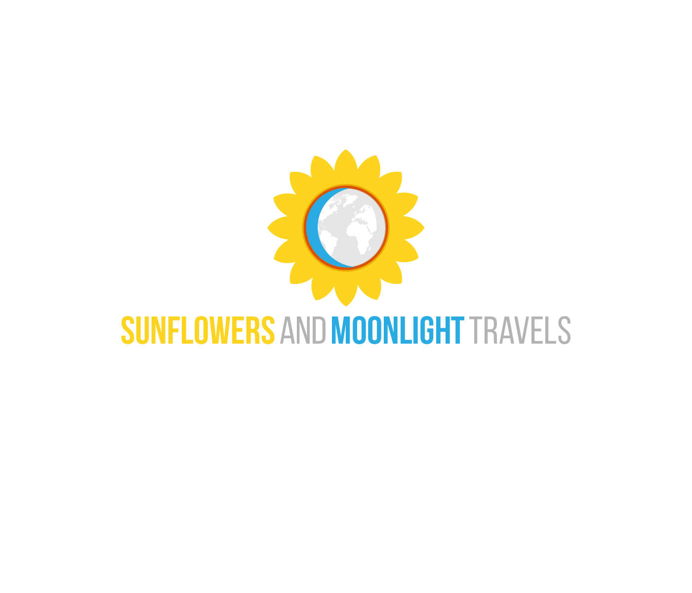 Logo Design by AlphaDezin3 for Sunflowers and Moonlight Travels | Design #30380185