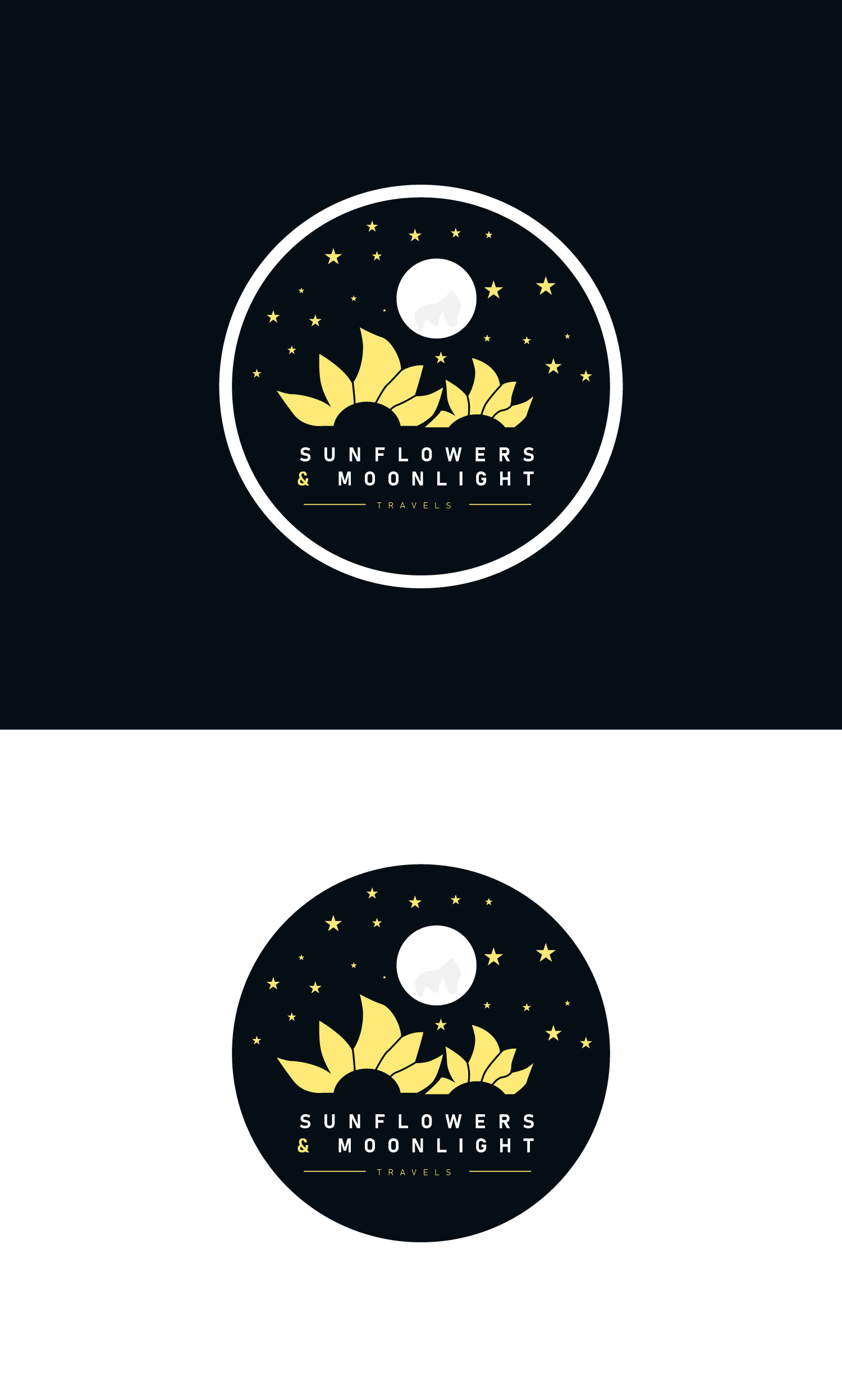 Diseño de Logo por Abdul 20 para Sunflowers and Moonlight Travels | Diseño #30380339