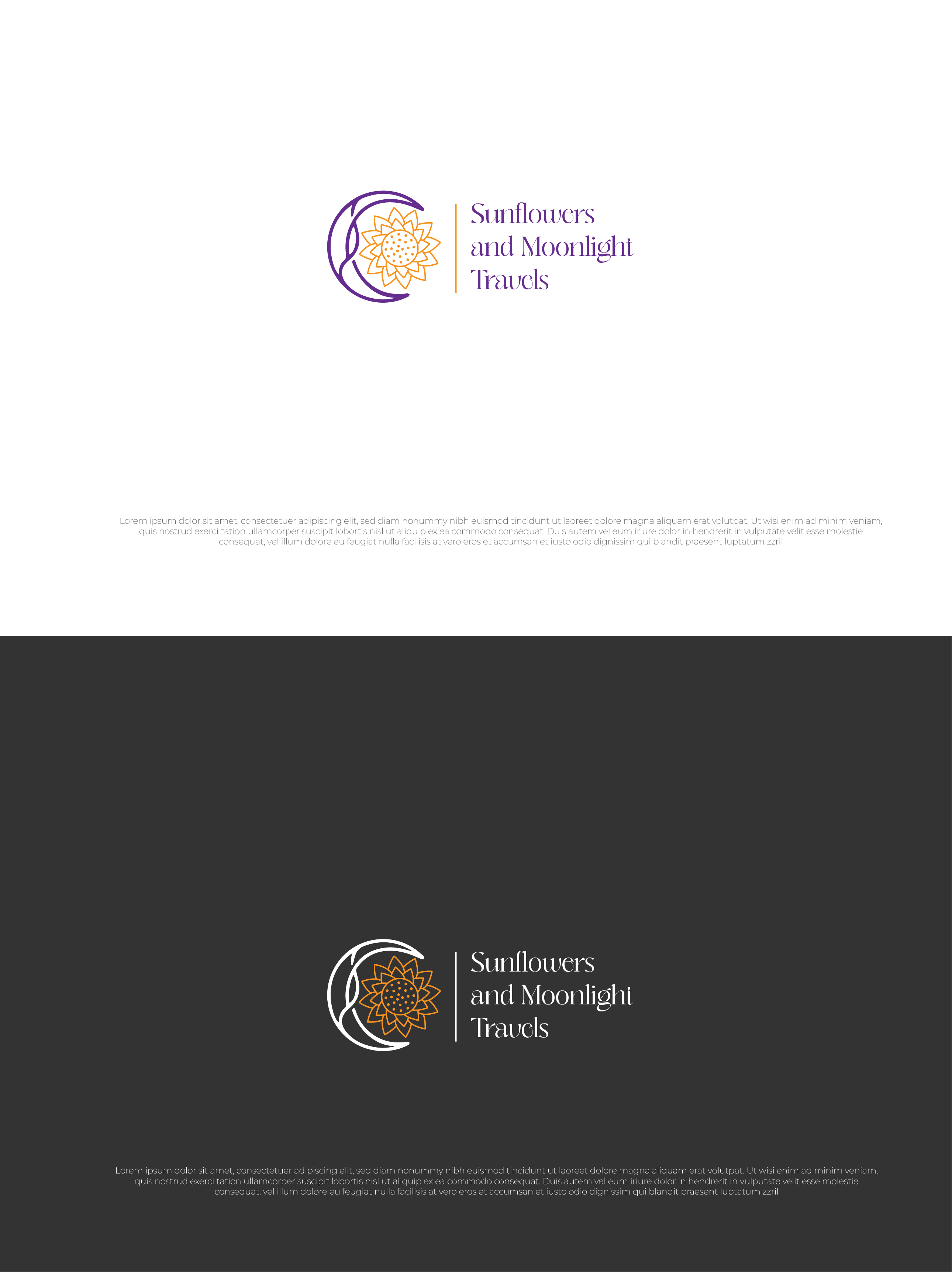 Diseño de Logo por miloje1207 para Sunflowers and Moonlight Travels | Diseño #30390662
