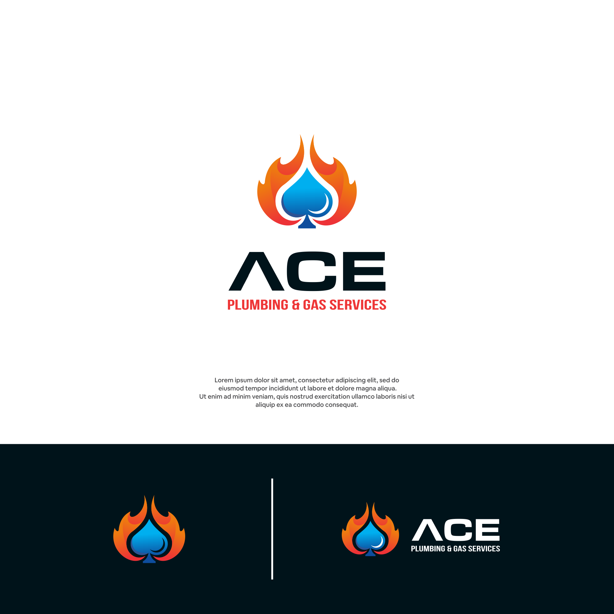 Logo Design by DesignFirst for Ace plumbing and gas services pty ltd | Design #30384304