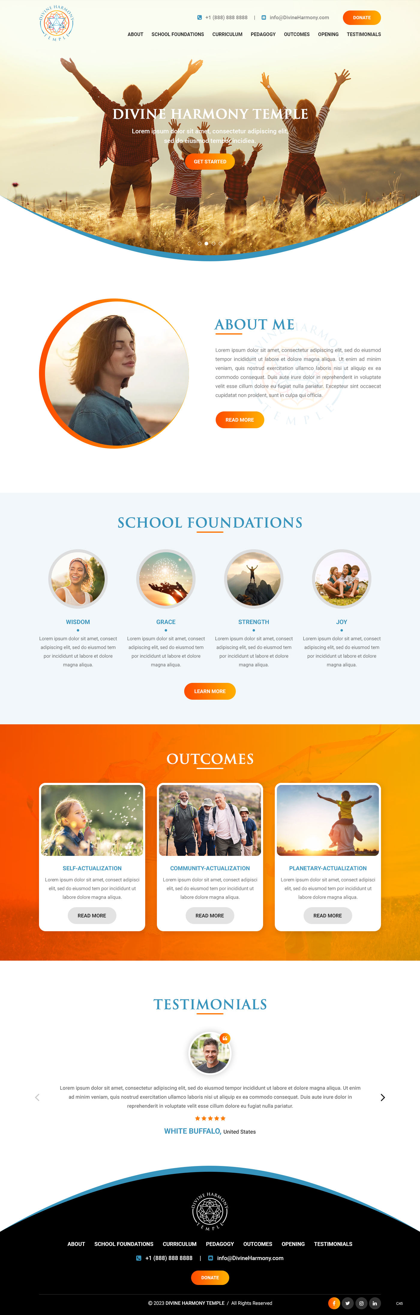 Web Design by pb for Divine Harmony Temple | Design #30392928
